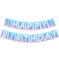 Hooqict Frozen Happy Birthday Banner – Winter Wonderland Party Decor