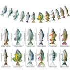Hooqict Gone Fishing Banner Garland – Fish Birthday Party Decor