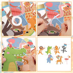 Hooqict Party Animal Banner – 8 Animal Patterns Birthday Garland