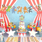 Hooqict Party Animal Banner – 8 Animal Patterns Birthday Garland