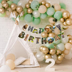 Hooqict Safari Animals Birthday Banner – Jungle Party Decorations for Kids