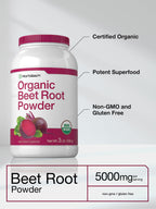 Horbäach Bio-Rote-Bete-Pulver | 1,36 kg Großpackung Nahrungsergänzung | Rohes Superfood | Vegane, gentechnikfreie und glutenfreie Formel