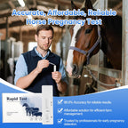 Horse Pregnancy Test Kit for Mares - Rapid Urine Test Strips, 10 Minutes, Easy-to-Use Breeding Detection (18-90 Days After Breeding)