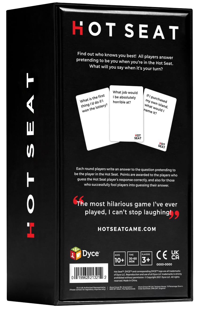 Hot Seat Party Game - The Family Card Game About You | Fun for All Ages