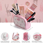 Hot Sugar Travel Makeup Kit All-in-One – Complete Set with Cosmetic Bag (Pink)