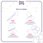 HOUSE OF PARTY Pastel Pink Balloons – 89-Piece Garland Kit (5/12/18in) for Valentine’s Day, Birthdays & Weddings