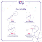 HOUSE OF PARTY Cow Balloons Garland – 110 Pcs Farm Cow Print Balloon Arch for Kids Parties