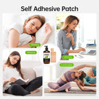 40 Pcs Castor Oil Pack Wrap – Self-Adhesive Patches + 8oz Organic Oil (237ml)