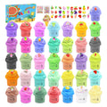 Howlaiwoo 36 Pack Mini Butter Slime Kit with Funny Fruits Charms – Soft, Non-Sticky Slime Party Favors