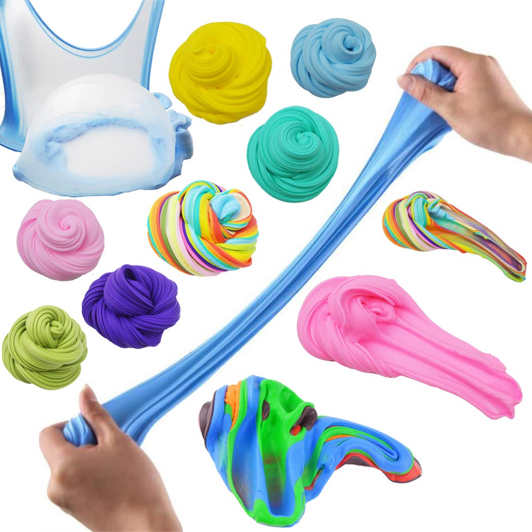 Howlaiwoo 36 Pack Mini Butter Slime Kit with Funny Fruits Charms – Soft, Non-Sticky Slime Party Favors