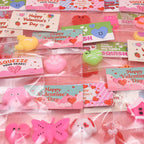Howzcci 24-Pack Valentines Cards with Mochi Squishy Toys – Kids Party Favors
