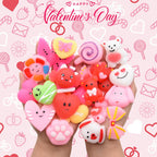 Howzcci 24-Pack Valentines Cards with Mochi Squishy Toys – Kids Party Favors