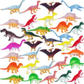 HOXBUR 64Pcs Mini Dinosaur Figures – Cake Toppers & Easter Egg Fillers