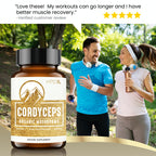 HPD Rx Cordyceps – Premium Organic Mushroom Extract, 2250 mg, 240 Capsules (Pack of 2)