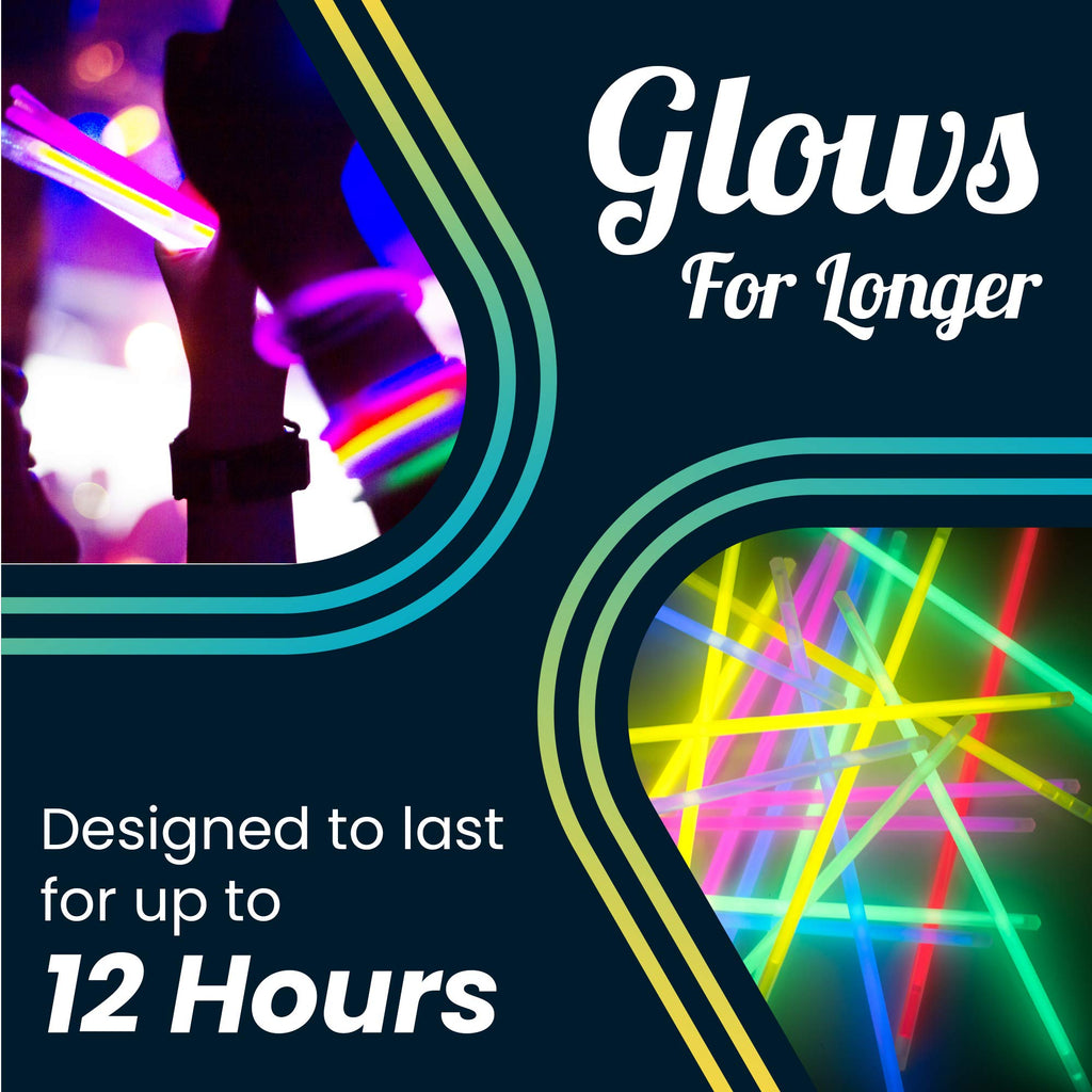 HSGUS 240 Glow Sticks Pack – Neon Party Favors & Glow Accessories