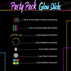 HSGUS 240 Glow Sticks Pack – Neon Party Favors & Glow Accessories