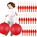 HSLCGF 24 Red Punch Balloons with Rubber Band Handle – Heavy Duty Party Favors