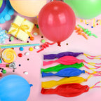 HSLCGF 24 Red Punch Balloons with Rubber Band Handle – Heavy Duty Party Favors