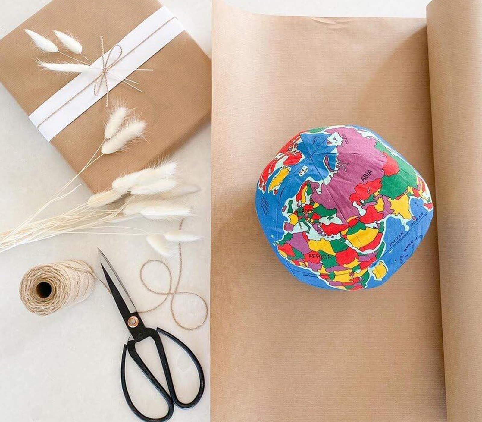 Hugg-A-Planet Classic Political Earth — Plush Globe Toy for Newborns and Up