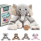 Huggle Healers Hathi Elephant Plush – 36-Inch Arm Hug, 4.5 lb Weighted Elephant Stuffed Animal