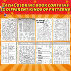 Hungdao 48 Pcs Circus Carnival Mini Activity Books | Kids Party Favors, Mazes, Word Search & More