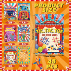 Hungdao 48 Pcs Circus Carnival Mini Activity Books | Kids Party Favors, Mazes, Word Search & More