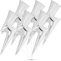 Hungdao Set of 6 Lightning Bolt Foil Balloons - 45-Inch Silver Bolts for Party Decor