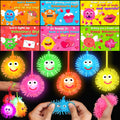 Huyamap 24-Pack LED Puffer Balls with Valentine Cards – Classroom Gifts & Party Favors