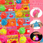 Huyamap 24-Pack LED Puffer Balls with Valentine Cards – Classroom Gifts & Party Favors