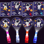 Huyamap 28-Pack Valentine’s Day Cards with LED Finger Lights – Classroom Gifts & Party Favors