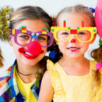 Hxezoc 12 Pcs DIY Building Bricks Glasses – Creative Kids Party Games