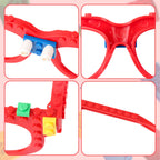 Hxezoc 12 Pcs DIY Building Bricks Glasses – Creative Kids Party Games & Favors