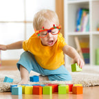 Hxezoc 12 Pcs DIY Building Bricks Glasses – Creative Kids Party Games & Favors