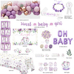 HYCSANBAO Elephant Baby Shower Decorations – It’s a Girl Theme