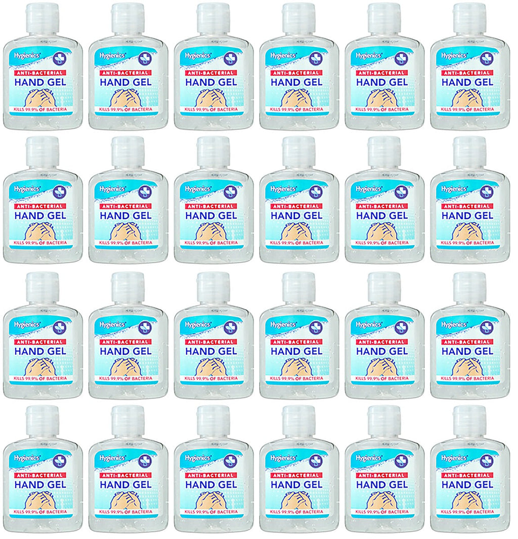 24 x Hygienics Anti Bacterial Hand Gel - 100ML