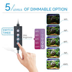 hygger Advanced LED Aquarium Light with Timer, 24/7 Cycle & DIY Mode for 36-42in Freshwater Tanks