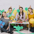 HYKJNBW 100Pcs Metallic Green Chrome 260 Balloons – Long Skinny Twist Balloons for Party Decor