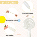 HYKJNBW 100Pcs Clear 260Q Balloons for Balloon Arches - Long Skinny Latex