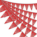 Hysilla 49ft Western Birthday Pennant Banner – Cowboy Theme Triangle Flags for Party Decor