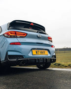 HYUNDAI I30 N EVO-1 GLOSS BLACK REAR DIFFUSER BY ZAERO (2018+, PD)