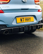 HYUNDAI I30 N EVO-1 GLOSS BLACK REAR DIFFUSER BY ZAERO (2018+, PD)
