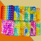 IERKEIE 24-Pcs Pop Fidget Sensory Toys — Silicone Bubble Toys for Stress Relief, Party Favors, Travel