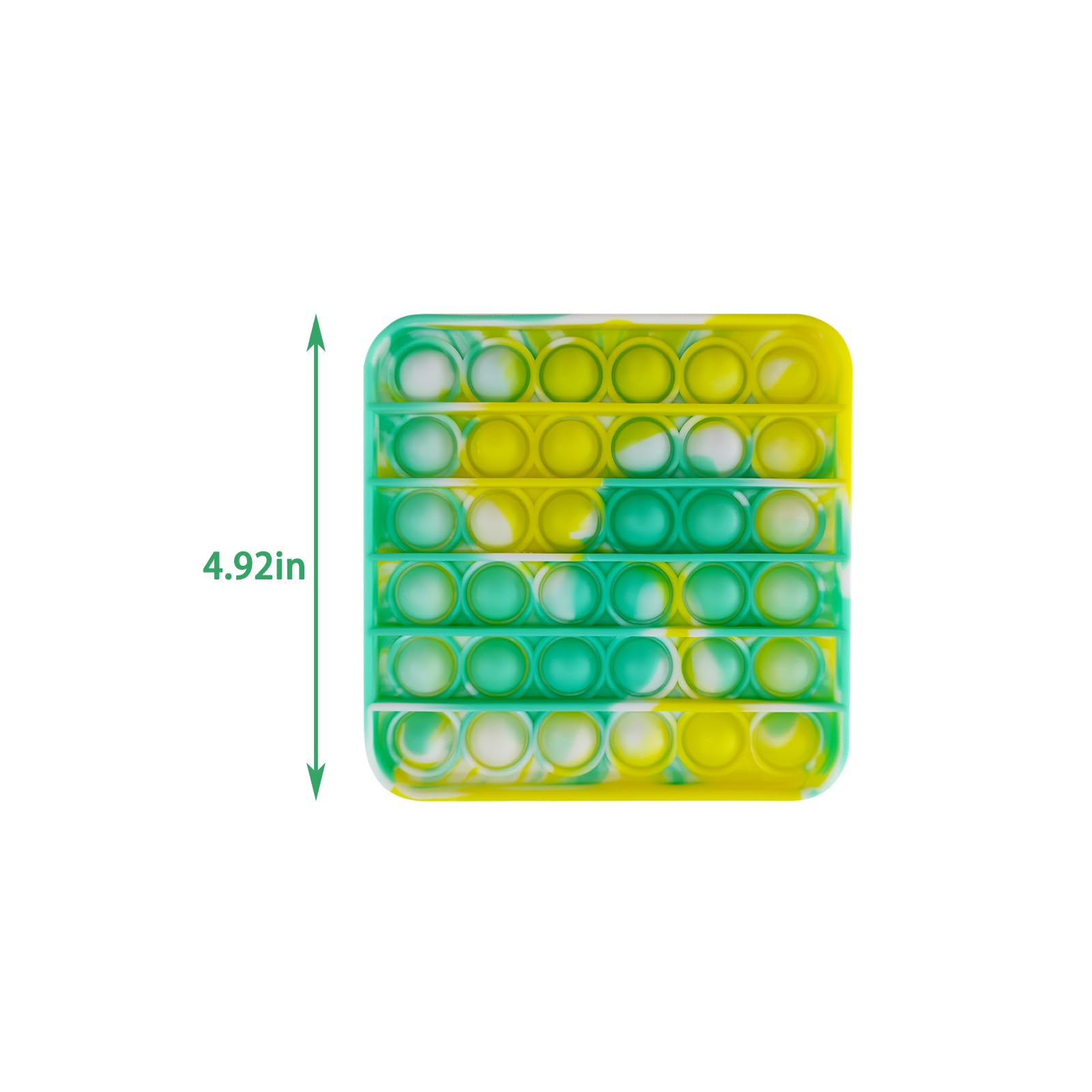 IERKEIE 24-Pcs Pop Fidget Sensory Toys — Silicone Bubble Toys for Stress Relief, Party Favors, Travel