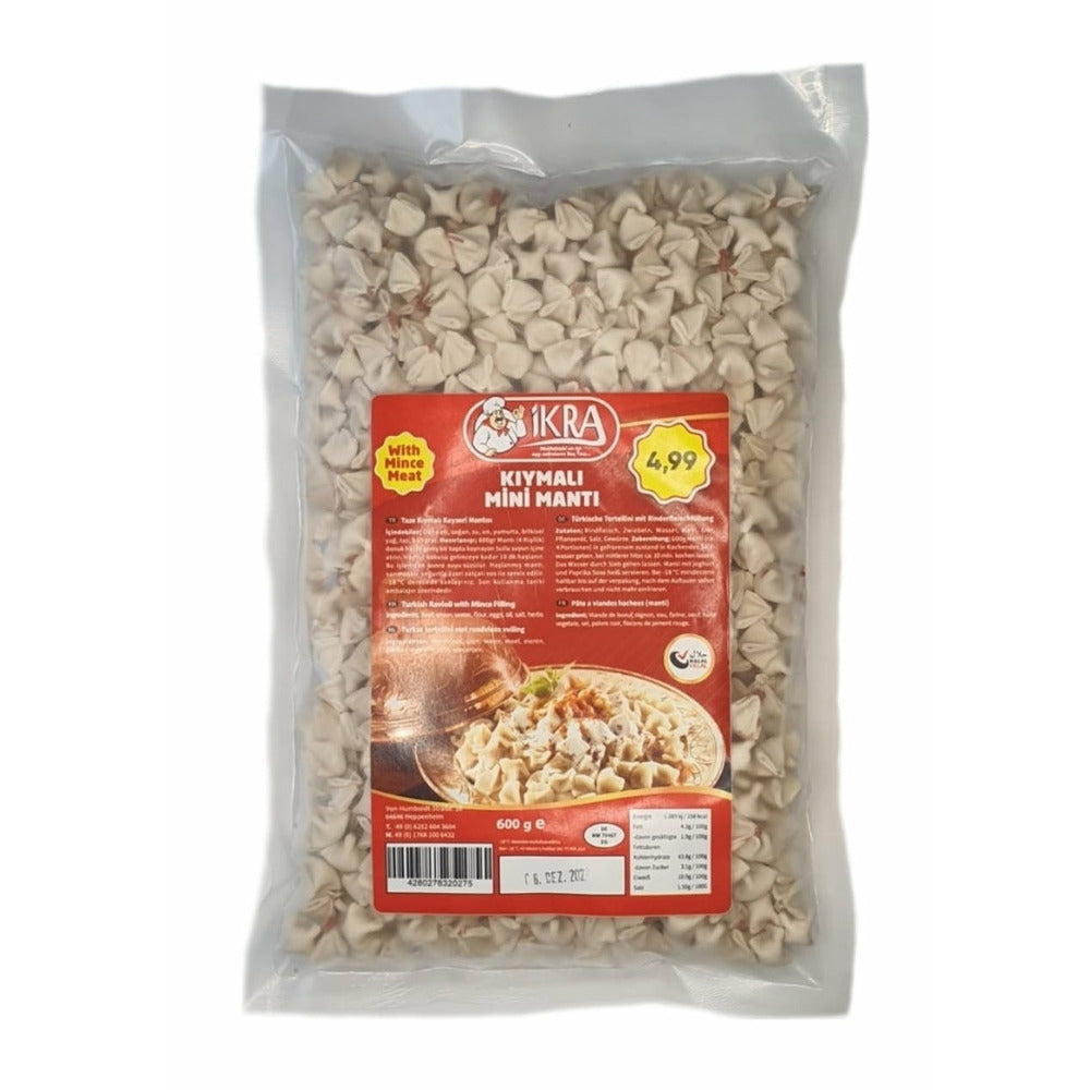 Ikra Minced Meat Mini Kayseri Ravioli Manti Pack 600g