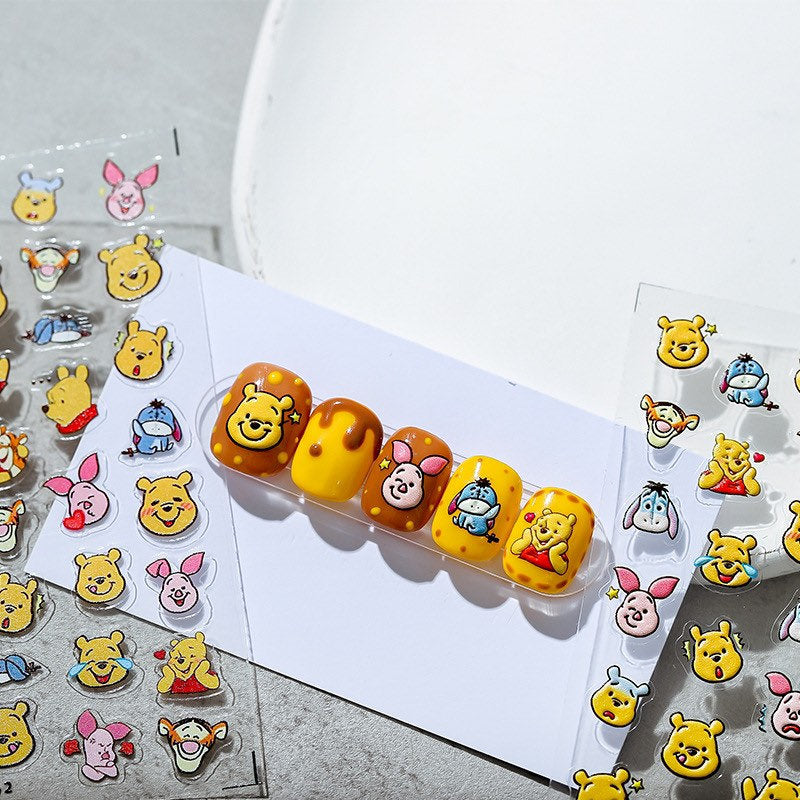 Hello Claws | Bear Winnie the Pooh Nail Deco Sticker