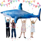 ILEISURELY Extra Large 79in Inflatable Shark Pool Toy | Pool Party Decor & Gift