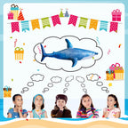 ILEISURELY Extra Large 79in Inflatable Shark Pool Toy | Pool Party Decor & Gift