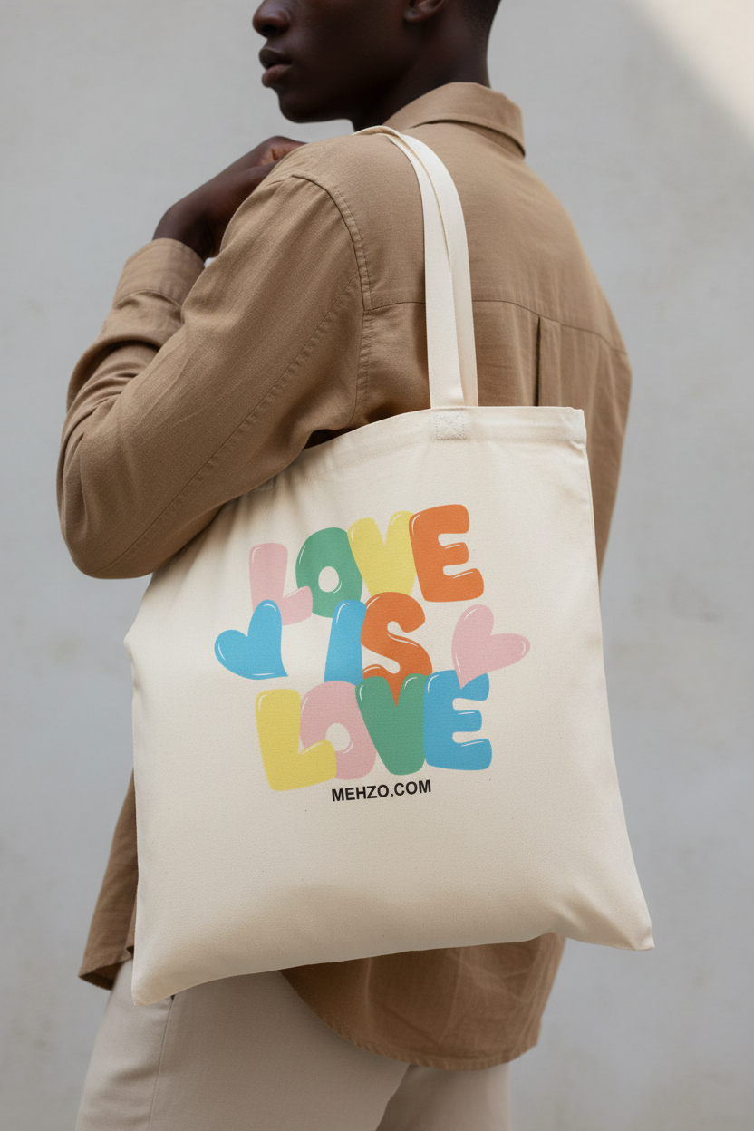 MEHZO LOVE IS LOVE Premium Tote Bag