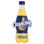12 x Orangina Sparkling Orange Soft Drink 420Ml