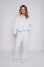 Oversized Bomber Style Fleece Zipper Co-ord